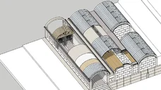 3D Warehouse の建築モデル：Kimbel Art Museum/製作：D.L