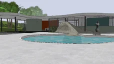 3D Warehouse の建築モデル：Casa das Canoas / Oscar Niemeyer
